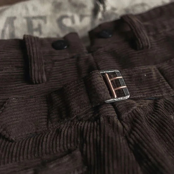 Bronson 17Oz Corduroy Work Pants 1920S Vintage Trousers 36 USA SHIPP - Picture 10 of 12